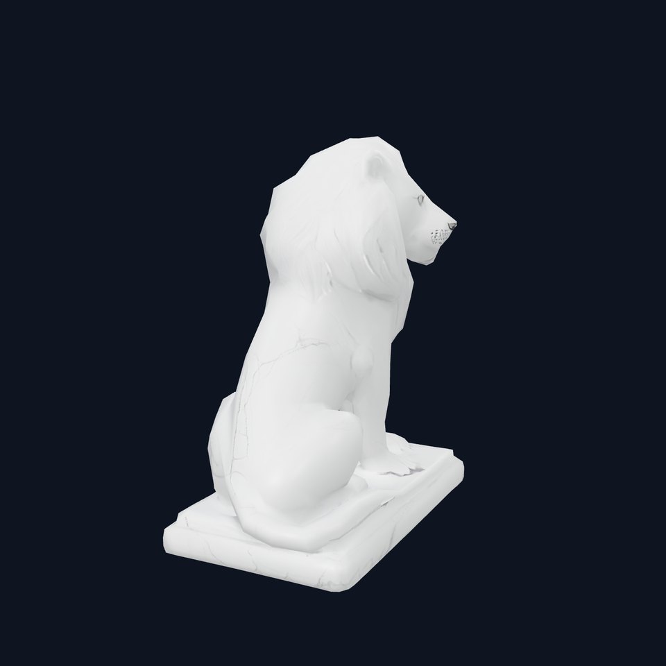 Majestic Marble Lion model pack